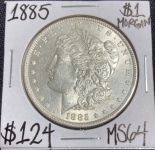 1885 MS64 Morgan Silver Dollar