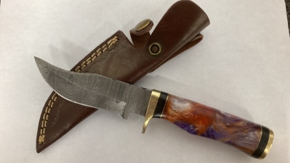Damascus Fixed Blade Knife