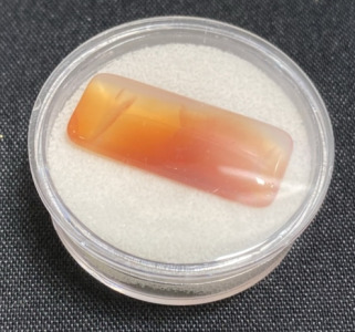 29.05ct Red Onyx Oblong Gemstone Cabochon