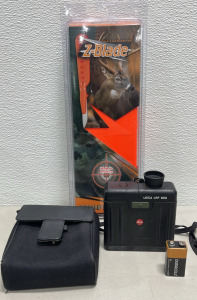 (1) Leica LRF 800 Battery Powered Range Finder W/ Case, (1) Z-Blade Trophy Kit