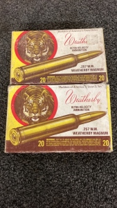 (40) Rds Weatherby .257 Weatherby Magnum Ammo