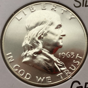 1963 Gem Proof Franklin Silver 1/2 Dollar
