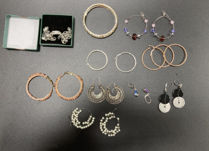 (8) Pairs of Earings (1) Bracelet (1) Ring