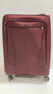 Maroon Samsonite Standard Size Suitcase