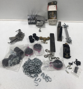Salad Shooter, Caster Wheels, Chains, Knife Plier, Assorted Hardware