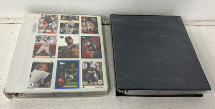 (2) Binders Full Of Around (300) Early 90s, Early 2000s And Early 2010s MLB Cards Including Some Rookies