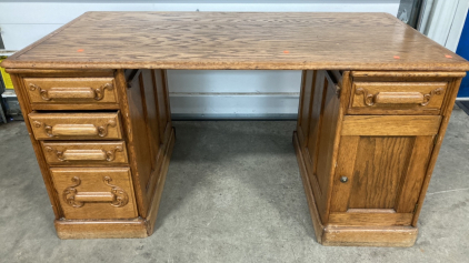 Vintage 3pc Wood Desk