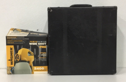 Wagner Power Painter Wideshot Pro & 18&rdquo;x18&rdquo;x8&rdquo; Brief Case