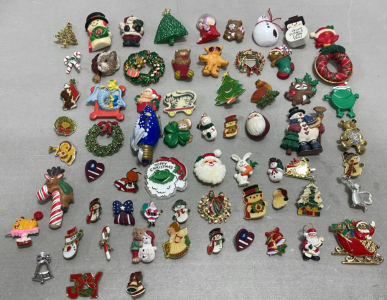 Huge Collection Of Christmas Pins