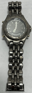(1) Vintage Armstrong Chronograph Watch W/ Rotating Bezel And Date Window