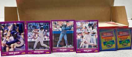 1988 Score Collector Set Baseball Cards With Magic Motion Trivia Cards