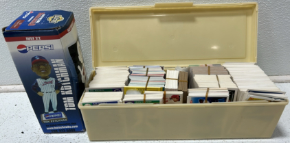 Collection Of Assorted Year And Brand Baseball Cards And a Tom Kotchman Bobblehead
