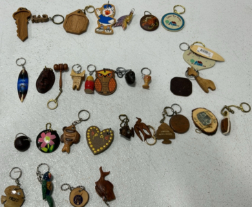 Assorted Wood Keychains