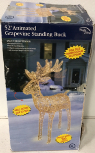 52’’ Animated Grapevine Standing Buck