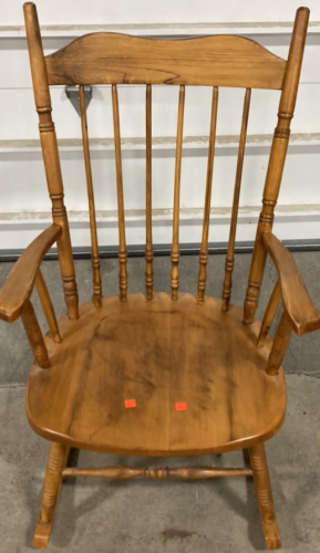 (1) Wooden Rocking Chair