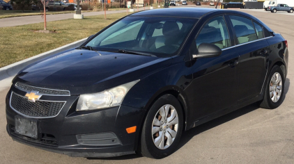 BANK OWNED - 2012 CHEVY CRUZE - SPACIOUS - WELL KEPT!