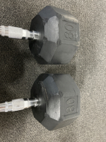 (2)- 80 LB DUMBELLS - 2