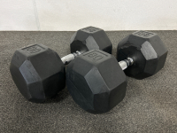 (2)- 80 LB DUMBELLS - 3