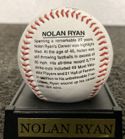 COMMEMORATIVE EDITION NOLAN RYAN COLLECTIBLE BASEBALL - 3