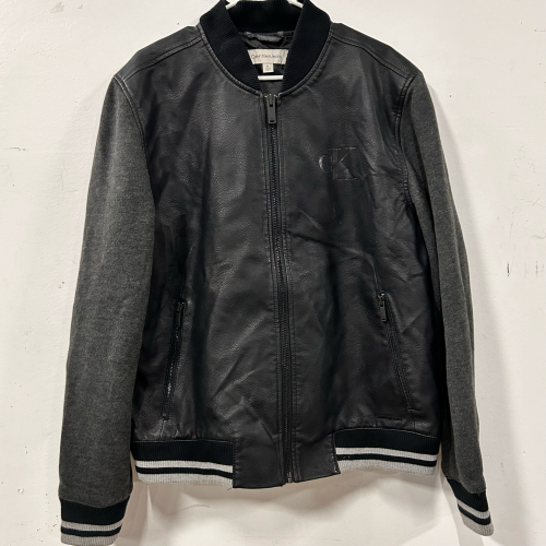 CALVIN KLEIN JEANS CO. LEATHER & CLOTH XL JACKET