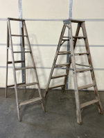 PAIR OF 6’ WOODEN LADDERS - 6