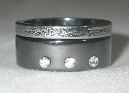 Silver & Titanium Ring Sz. 9