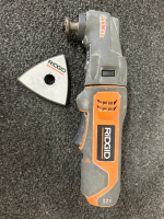 RIDGID POWER TOOL WITH ATTACHMENT, BATTERY AND CHARGER- MAY REQUIRE NEW BATTERY OR NEEDS FULLY CHARGED - 2