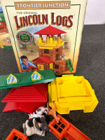 INCOMPLETE LINCOLN LOGS “FRONTIER JUNCTION” & “CONESTOGA HOMESTEAD” AND INCOMPLETE CRAYOLA BUILDING BLOCKS - 3