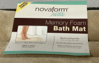 BRAND NEW MATCHING CHARISMA BATH TOWELS, HAND TOWELS & WASH CLOTHS (2 OF EACH), NOVAFORM MEMORY FOAM BATH MAT AND UNUSED THE BODY SHOP GIFT SET IN COCONUT - 4