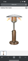 NEW IN THE BOX TABLETOP PATIO HEATER FROM ULINE