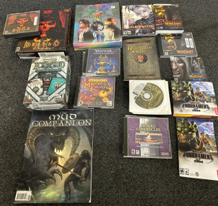 VARIOUS PC GAMES SUCH AS DIABLO 2, WARCRAFT, FINAL FANTASY 8, GUILD WARS AND MORE