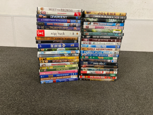 DVDS INCLUDING JURASSIC WORLD, MEN IN BLACK 3, TANGLED