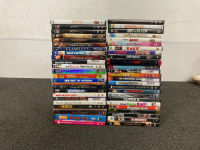 DVDS INCLUDING JAWS, INDEPENDENCE DAY, HELLBOY