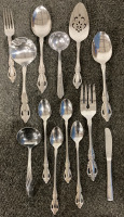 13 PIECE SILVERWARE SET, DECORATIVE WALL HANGING CELLO - 4