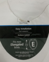 (1) MAINSTAYS PLASTIC EASY INSTALLATION TOILET SEAT - 3