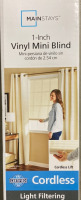 MAINSTAYS ONE INCH VINYL MINI BLIND - 2