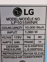 WORKING LG PORTABLE AIR CONDITIONER W/ REMOTE - 7