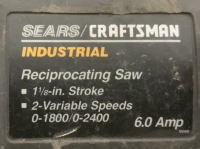 (1) SEARS/CRAFTSMAN INDUSTRIAL RECIPROCATING SAW (POWERS ON) - 2