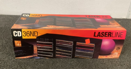 (1) LASERLINE CD HOLDER (HOLDS 36 CDS)