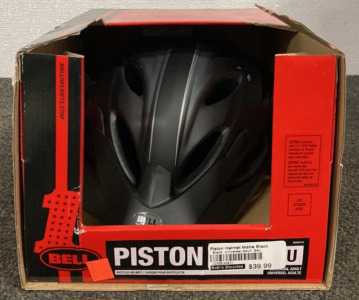 PISTON MATTE BLACK UNIVERSAL BELL HELMET