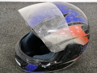 (2) MOTORCYCLE HELMETS - M & ? - 2