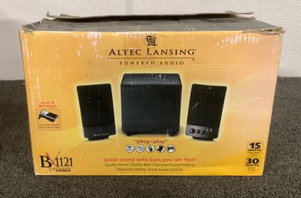 (1) ALTEC LANSING POWERED AUDIO SYSTEM