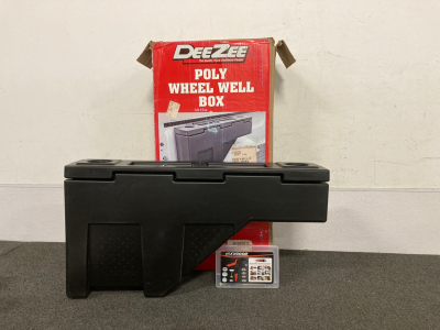 POLY WHEEL WELL STORAGE BOX AND HEAVY DUTY FASTENER TOOL KIT