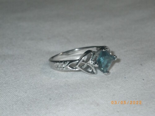 Silver ring w/ Topaz Stone