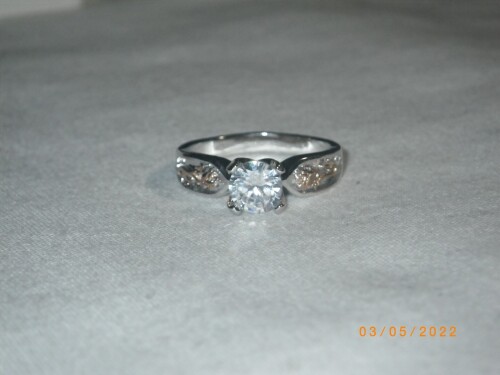 Wedding Engagement Ring .925 Silver 1ct