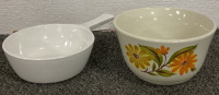 EIGHT CERAMIC FLORAL KITCHEN DISHES - 3