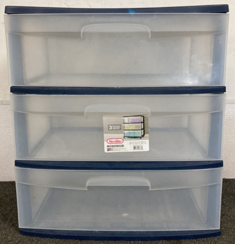 STERILITE THREE DRAWER CART