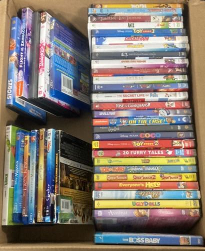 MOVIES INCLUDING STORKS, THE GRINCH, ANASTASIA, UGLY DOLLS, 20 FURRY TAILS, COCO, SMALLFOOT, OPEN SEASON, TOY STORY, SPIRIT, OVER THE HEDGE AND MORE