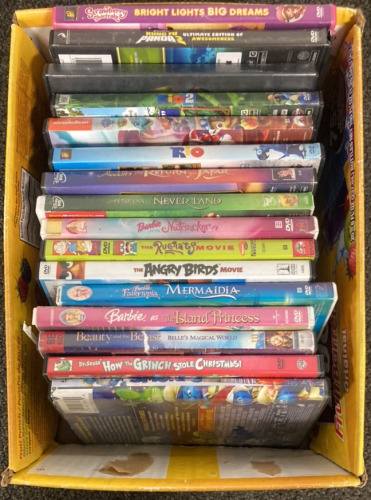 MOVIES INCLUDING ANGRY BIRDS, BARBLE ISLAND PRINCESS, RUGRATS, PETER PAN, AND MORE