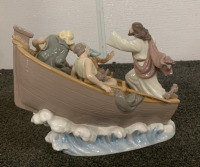 (1) PORCELAIN JESUS CALMING THE STORM - 3